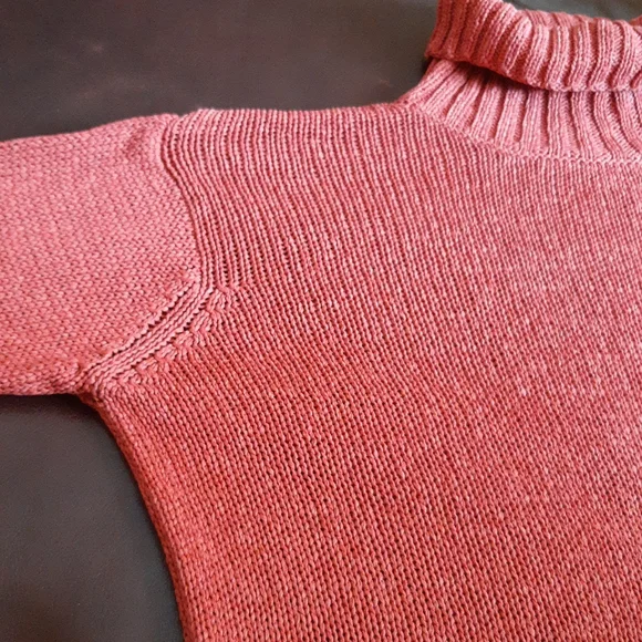 Eileen Fisher Italian Yarn Textured Knit Turtleneck Sweater - Picture 6 of 12